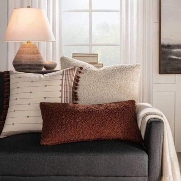 23" Assembled Resin Table Lamp Tan/Neutral - Threshold Studio McGee - Target - Picture 3 of 8